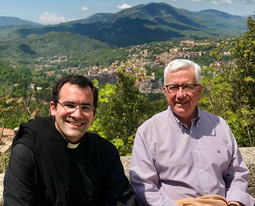 El P. Ignacio, con su padre Javier